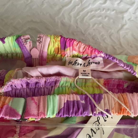 For Love And Lemons Pia Floral Midi Skirt Medium NWT - Picture 6 of 6